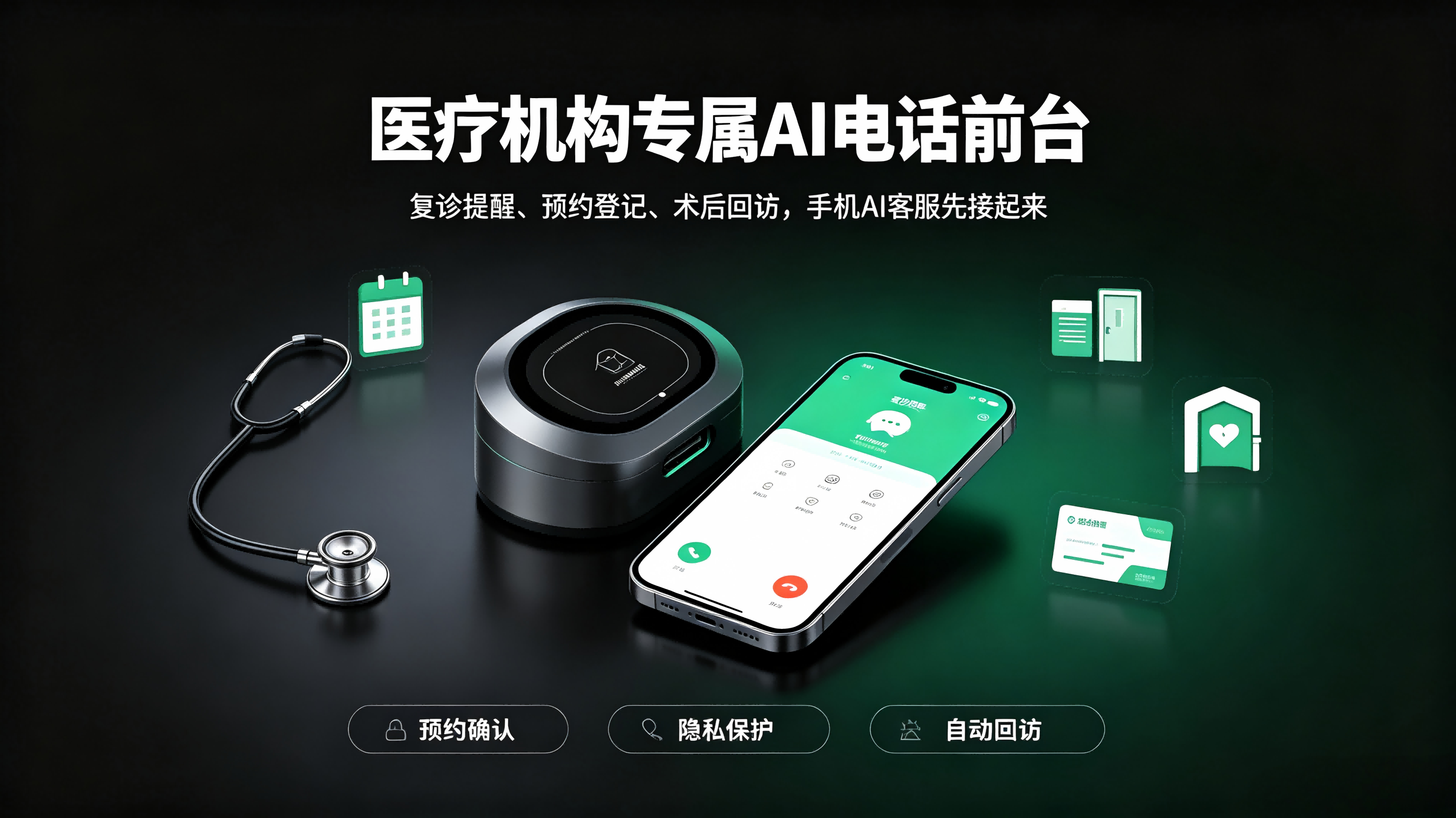 诊所手机AI客服场景：复诊提醒与本地回访